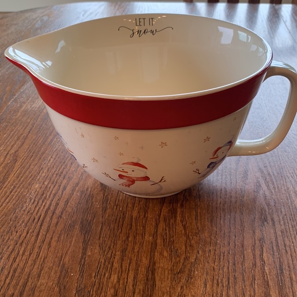 Large snowman mixing bowl - Picture 2 of 10